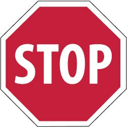 ACCUFORMNMC Accuformnmc SS3R Stop Safety Sign Octagon Wall Mount