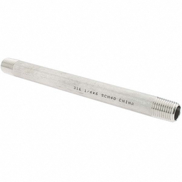 VALUE COLLECTION Value Collection 6BN1/4*6 Ss Pipe Nipple 1/4 in Grade 316
