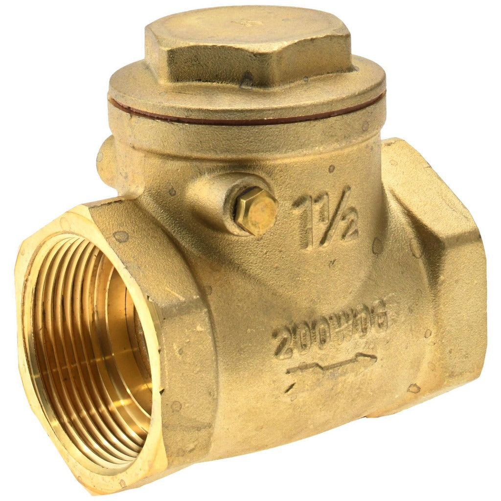 VALUE COLLECTION Value Collection 101-007NL Brass Swing Check Valve 1-1/2 in