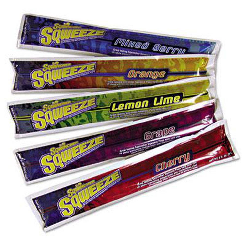 Sqwincher 159200201 Sqweeze Freezer Pop 3 oz Assorted Flavors