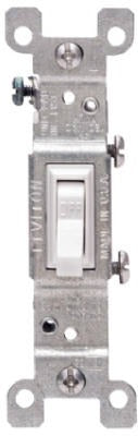 LEVITON Leviton 228-01451-02W 15A 120V White Toggle Switch 10 Pack
