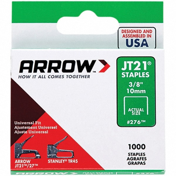 ARROW Arrow 27624 Light-duty Galvanized Steel Staple 3/8 in Leg 1000pk