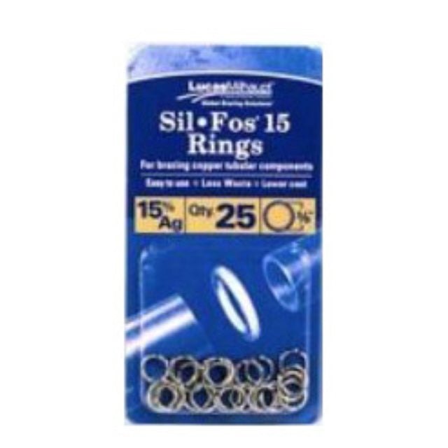 Lucas Milhaupt 98700 Brazing Ring 1/4OD Joint Ring x 25/Pk Sil-Fos 15