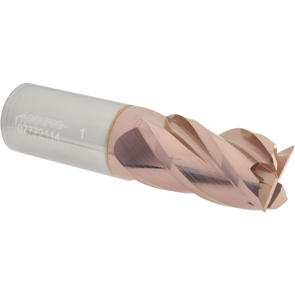 ACCUPRO Accupro 12182355 Square End Mill 1 Inch 4 Flute Solid Carbide