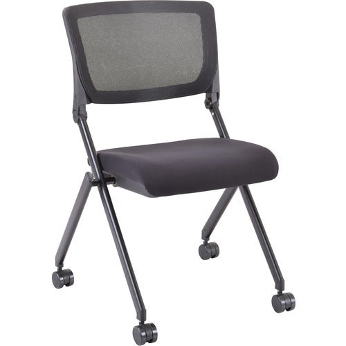 LORELL Lorell LLR41846 Mesh Back Nesting Chair Carton of 2