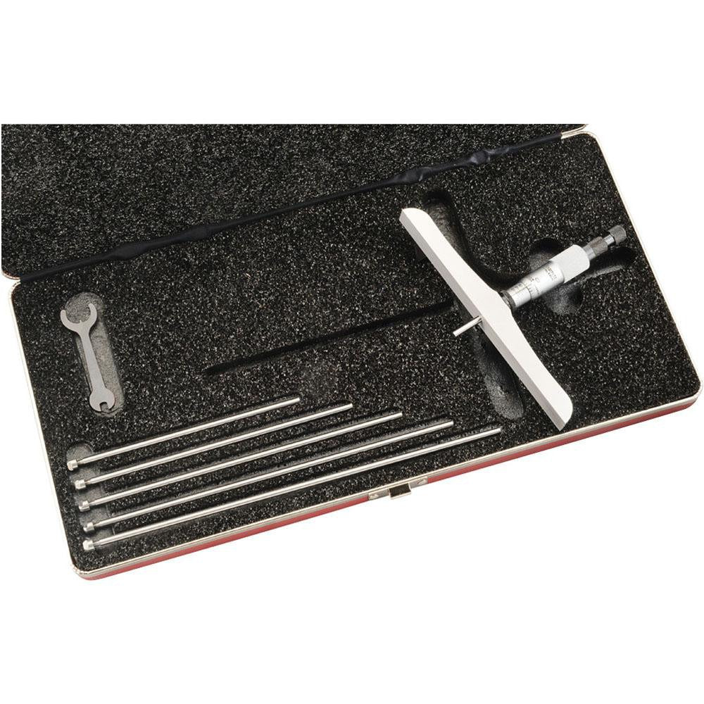 STARRETT Starrett 52248 Mechanical Depth Micrometer 6 Inch 6 Rods