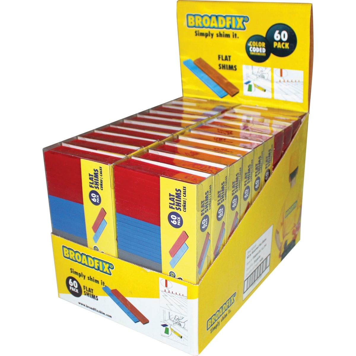 SHARK SHIM Shark Shim SH-FS60A 60-piece Assorted Flat Shim Pack
