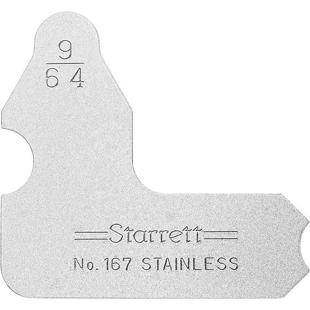 STARRETT Starrett 50629 Radius Gage 9/64 Inch