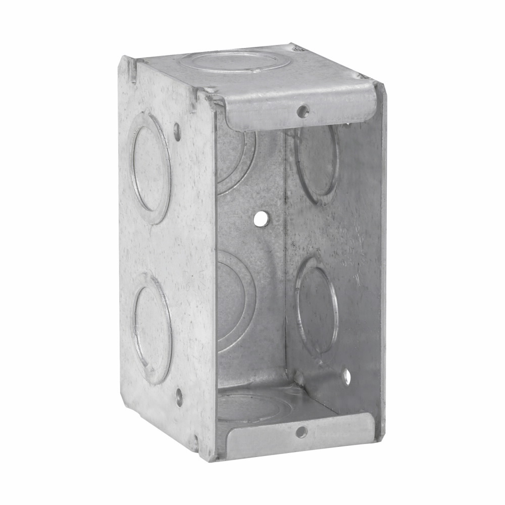 Crouse-Hinds TP683 3-3/4 x 2-1/2 x 3-3/4 Steel 2-Gang Masonry Box