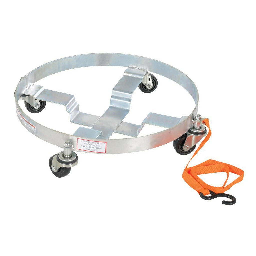 VESTIL Vestil DRUM-QUAD-H Drum Caddy 900 Lb 55 Gallon