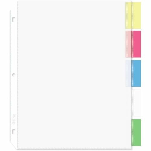 C-LINE C-line CLI05550 Sheet Protector with Index Tabs 8.5x11