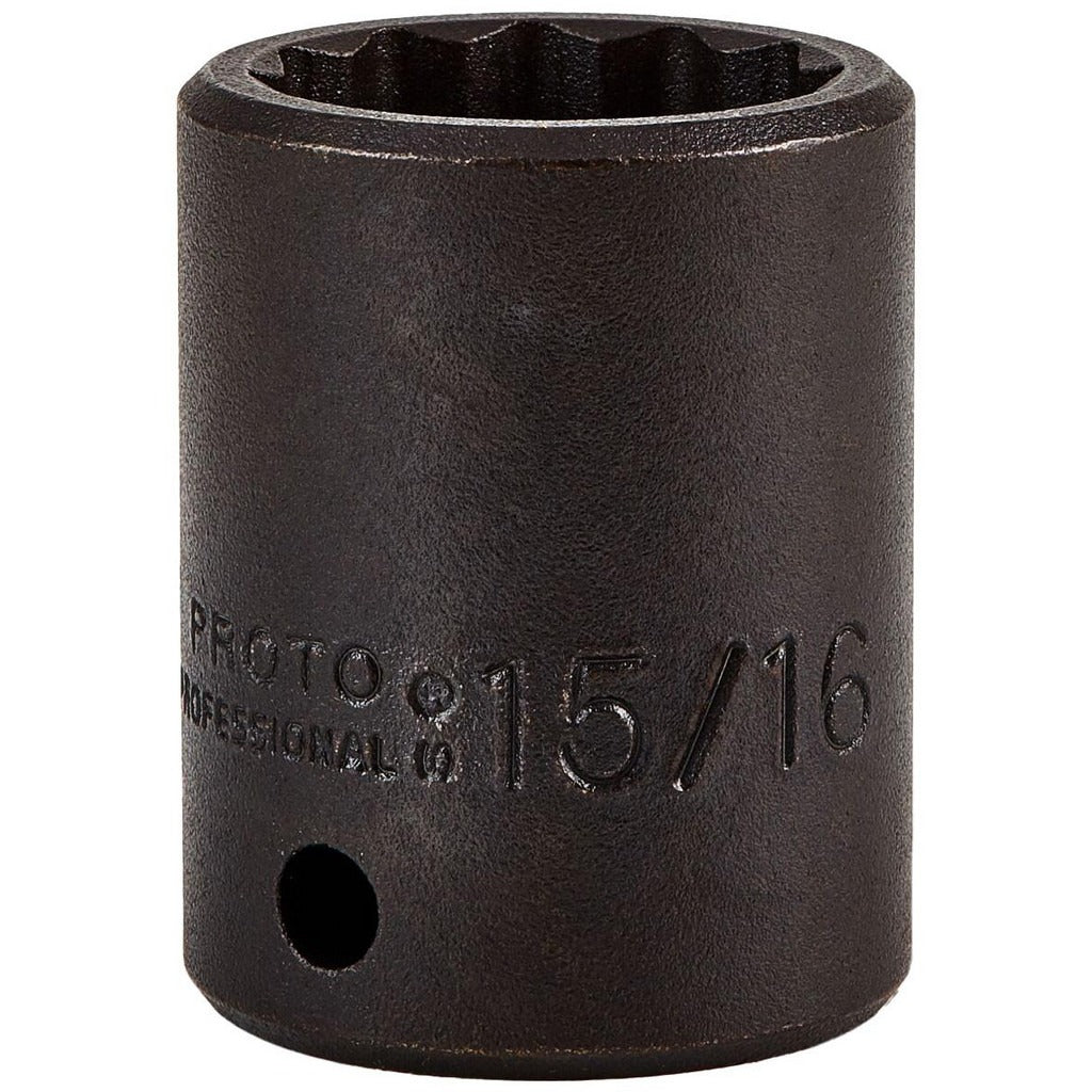 PROTO Proto J7430 Impact Socket 1/2 in Drive 15/16 in 12-pt