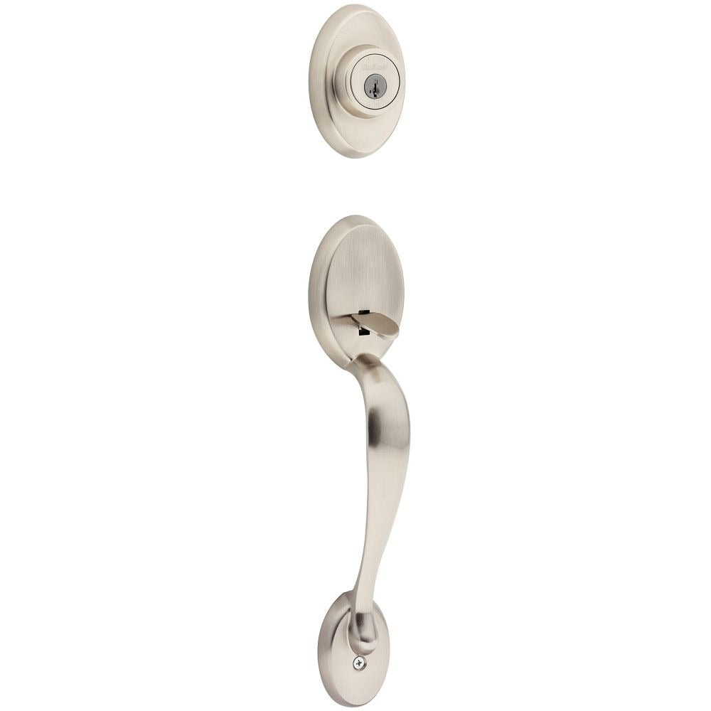 KWIKSET Kwikset 800CELIP-15S.STRKP Chelsea Exterior Handleset Satin Nickel