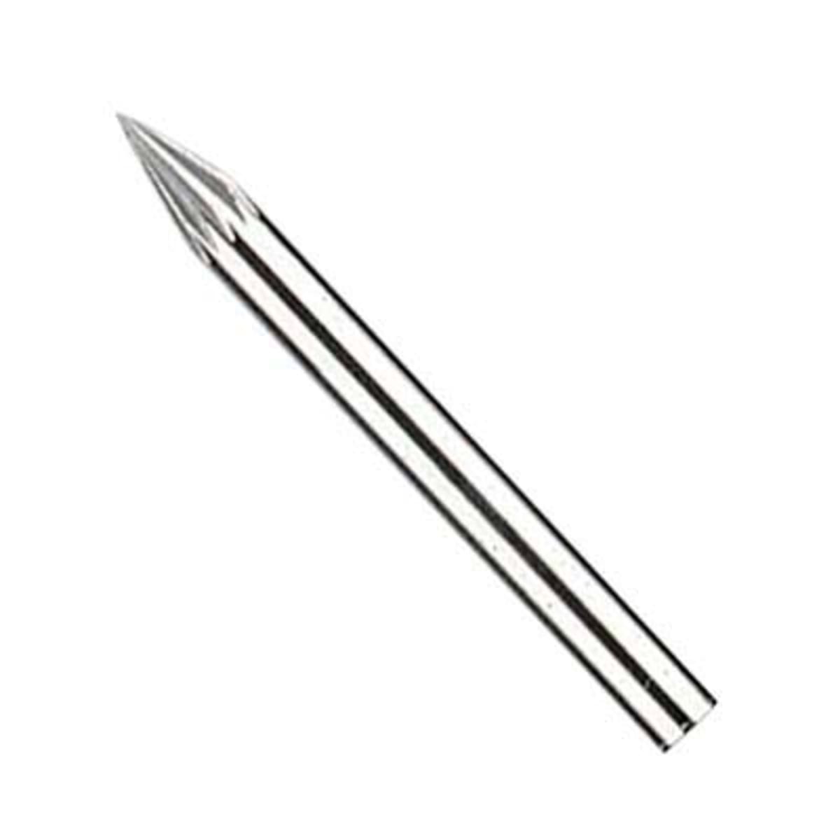 Dremel 9909 Pointed Tip Tungsten Carbide Cutter, 1/8 Bit Dia x 1-1/2 L