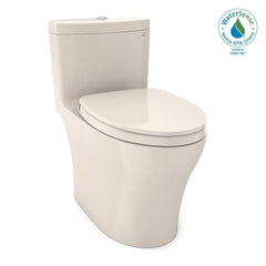 TOTO MS646124CEMFGN#12 Aquia IV 0.8 gpf/1.28 gpf Elongated Dual Flush One Piece Toilet Sedona Beige