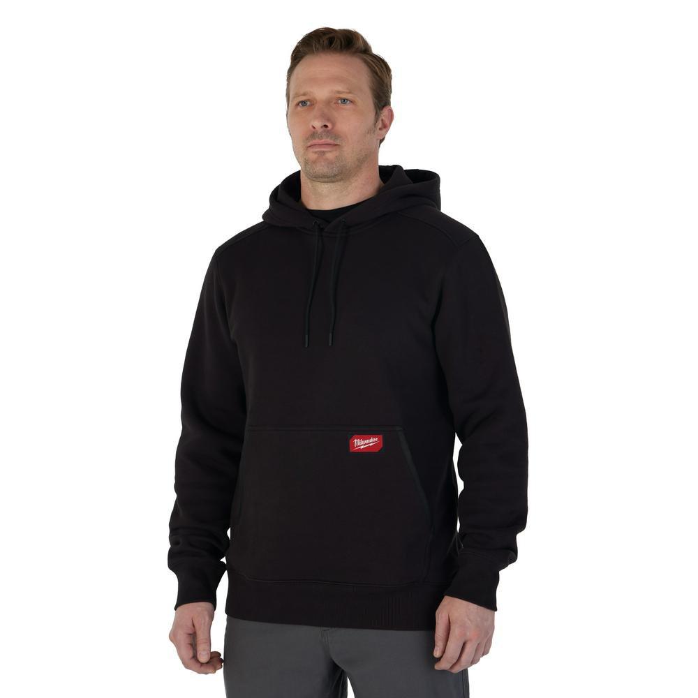 Milwaukee Tool 351B-L Midweight Pullover Hoodie Black Large