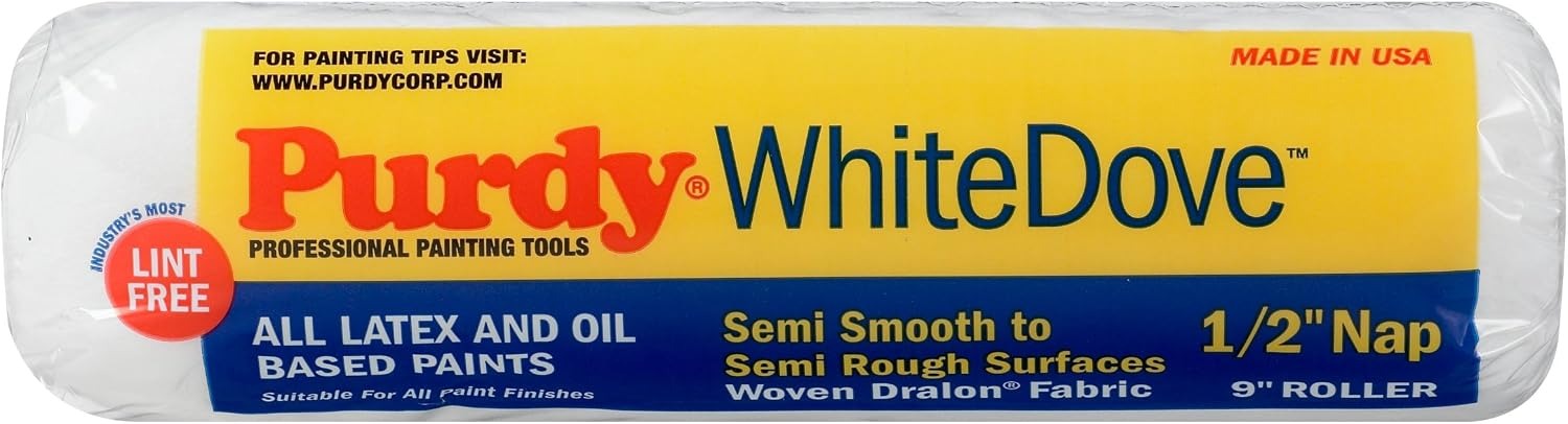 PURDY Purdy 144670093 White Dove High Density Woven 1/2 in Nap Cover 9 in (Pack of 1)