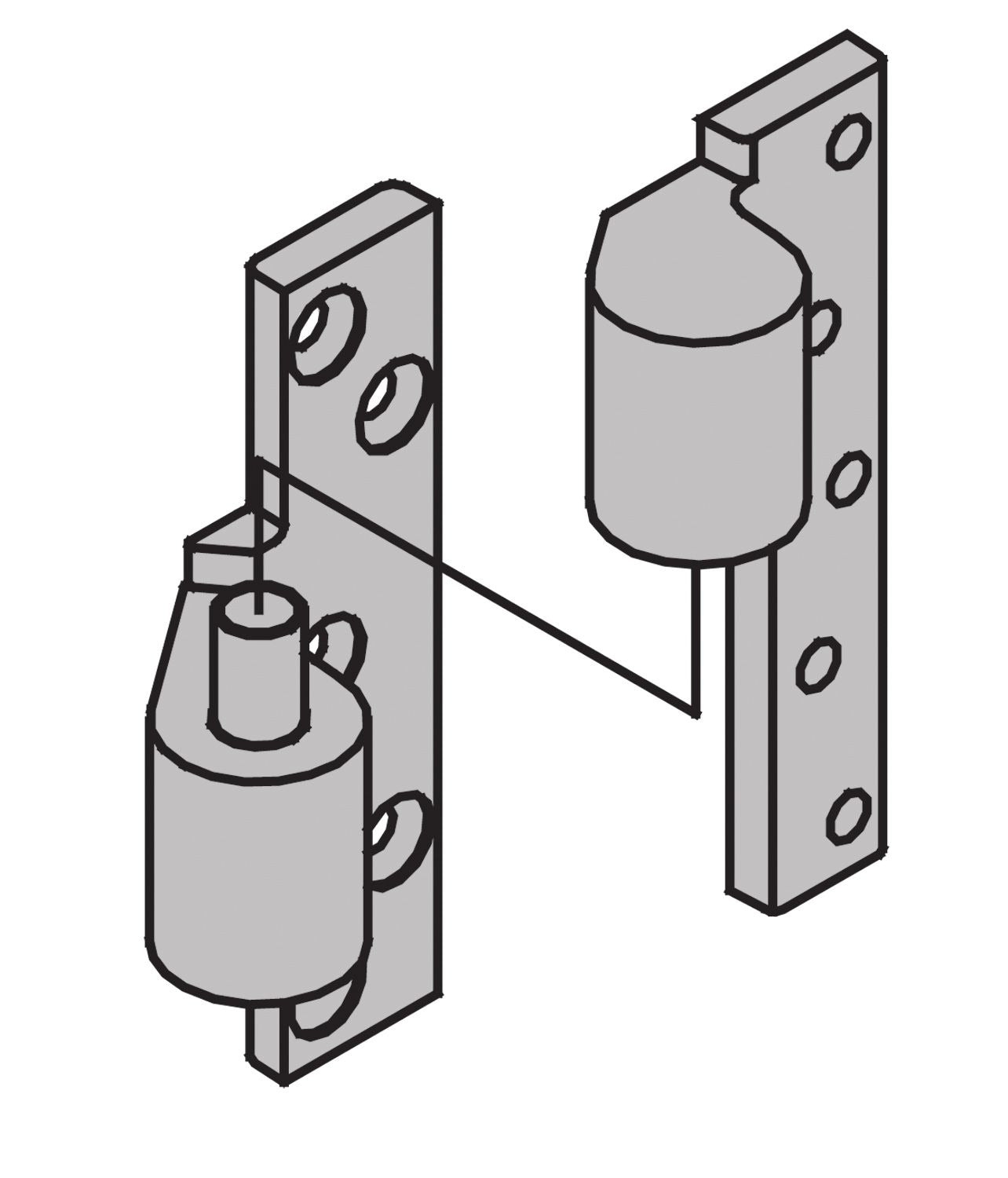 IVES Ives 7215INT26DLH Intermediate Pivot 3/4 in Offset 500 Lb