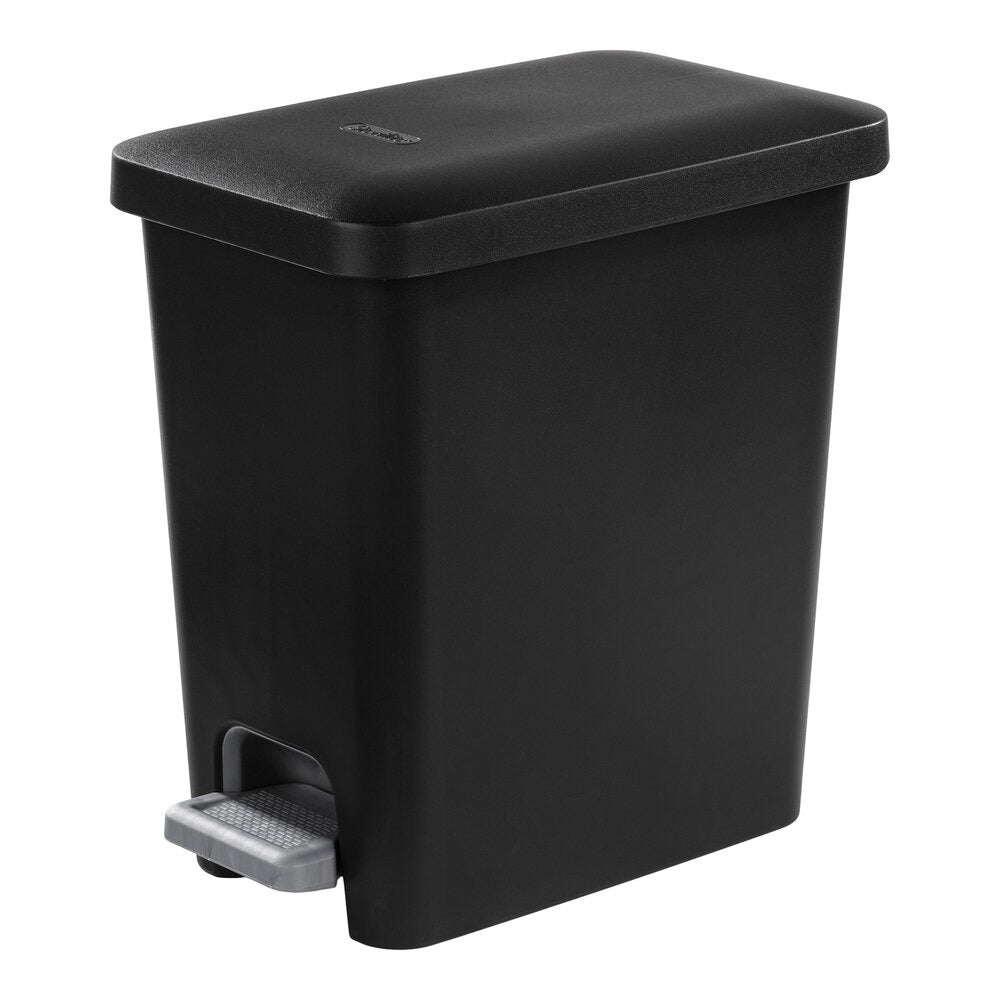 STERILITE Sterilite 10619002 Rectangular Step-On Wastebasket 2.7 Gallon (2/Case)