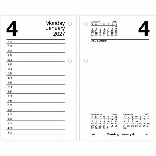 AT-A-GLANCE At-a-glance AAGE717R50 Desk Calendar Refill 3.5x6 in