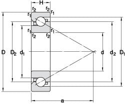 SKF Skf 7004 ACD/P4ADGA Angular Contact Ball Bearing