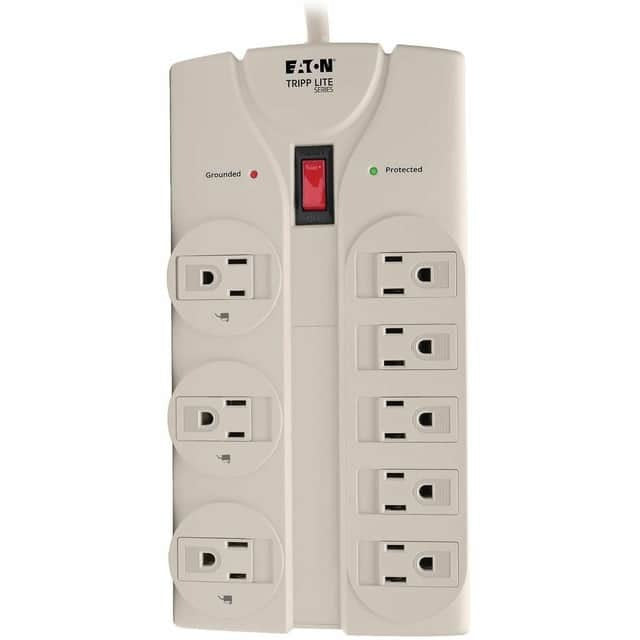 EATON Eaton TRPTLP808 1440 Joule 8-Outlet Surge Protector 1800 VA (8 ft Cord Right-Angle Plug) TLP808