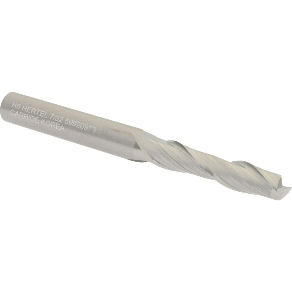 HERTEL Hertel 750163 Square End Mill 7/32 in 2 Flute Solid Carbide