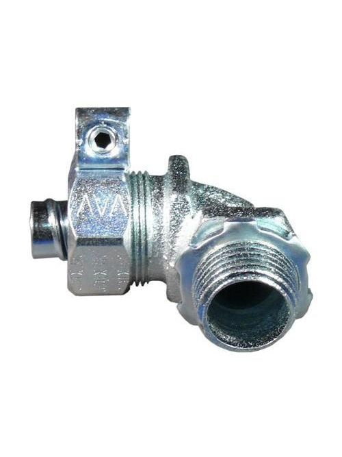 Appleton ST9075L 1/2 Inch 90 Degree Lfmc Connector with Lug