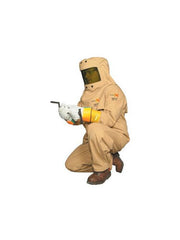 Oberon FRTC4B-XL NFPA 70E HRC4 Arc Flash Kit - FRT Cotton Hood w/Hard Cap, Coat & Bib Overalls - XLarge