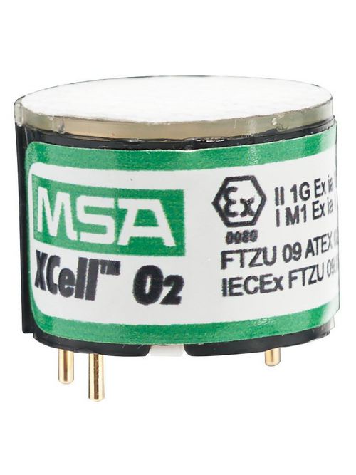 MSA 10106729 Xcell O2 Sensor Replacement for ALTAIR 4X/5X Multi-Gas Detectors, Measure Oxygen Levels, 0-30% Vol O2 Range, 0.1% Resolution