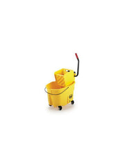 Rubbermaid FG758088YEL WaveBrake Wringer with 35 qt Bucket