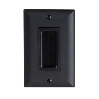 PASS & SEYMOUR Pass & Seymour WP1014BKV1 On-Q Cable Access Wall Plate Mid-Sized (1-Pack)