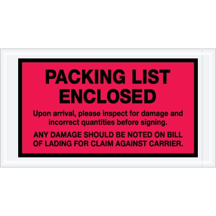 BSC PREFERRED Bsc Preferred PL469 Packing List Envelopes 2 Mil Case 1000