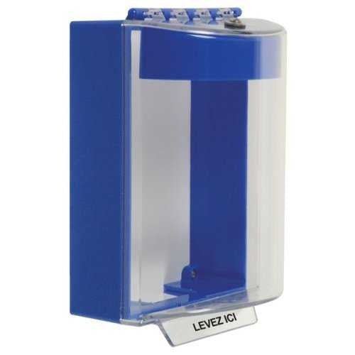 STI STI-13220NB-FR Blue Universal Stopper Surface Pull Station Cover
