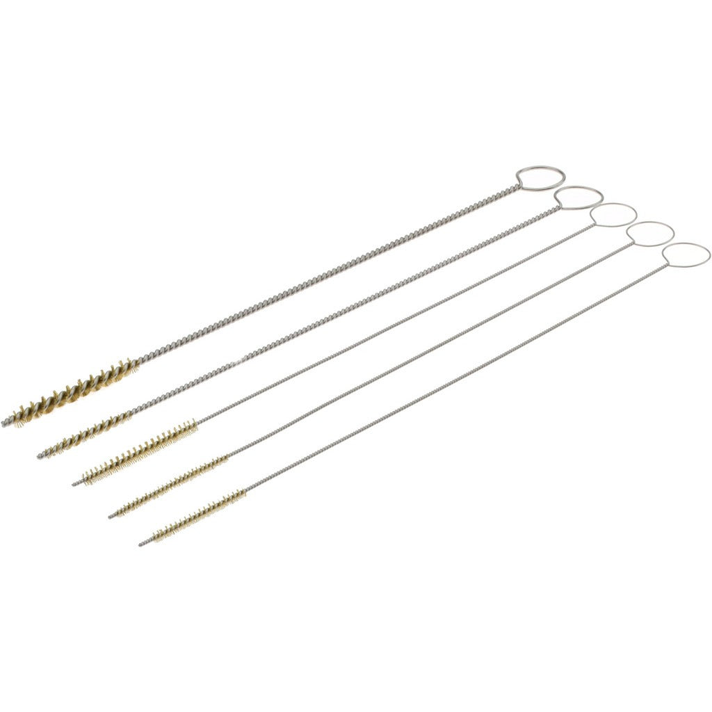 PRO-SOURCE Pro-source 08032 Brass Tube Scratch Brush Set 5 Pc