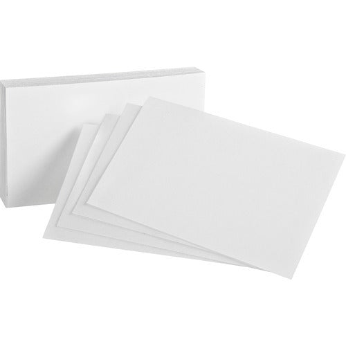 OXFORD Oxford OXF40 Blank White Index Cards 4x6 Inches 100 Pack