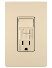 Legrand 1597SWTTRICCD4 Combination Tamper-Resistant 15A Self-Test Switch/GFCI - Ivory