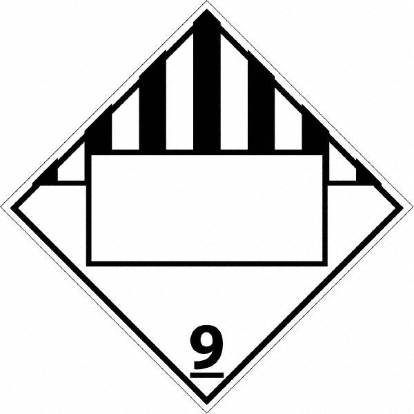 ACCUFORMNMC Accuformnmc DL67BR Dot Shipping Vehicle Rigid Plastic Placard