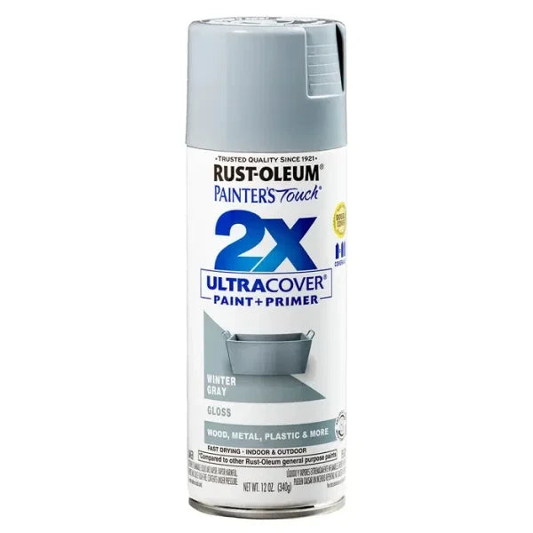 RUST-OLEUM Rust-Oleum 334049 Painter's Touch 2X Ultra Cover Spray Paint 12 oz (Any-Angle) 249089