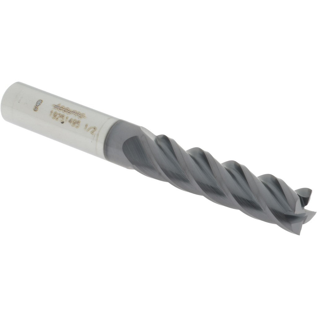 ACCUPRO Accupro 14556440 Square End Mill 1/2 in 4-flute Solid Carbide