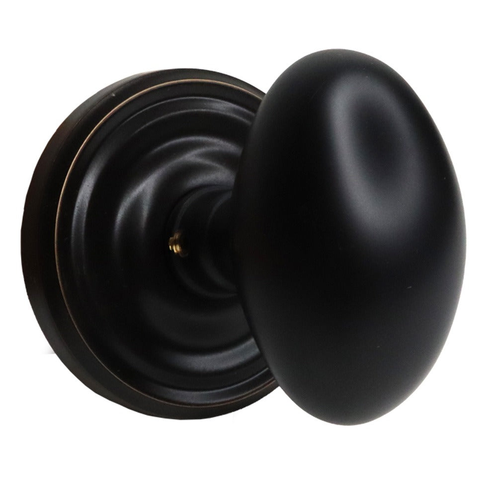 EMTEK Emtek 8100EUS10B Egg Knob Passage Set Oil Rubbed Bronze
