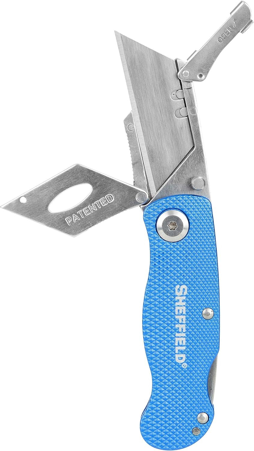 SHEFFIELD Sheffield 12113 Ultimate Lock Back Utility Knife Folding 8.9 x 4 x 0.7 inch
