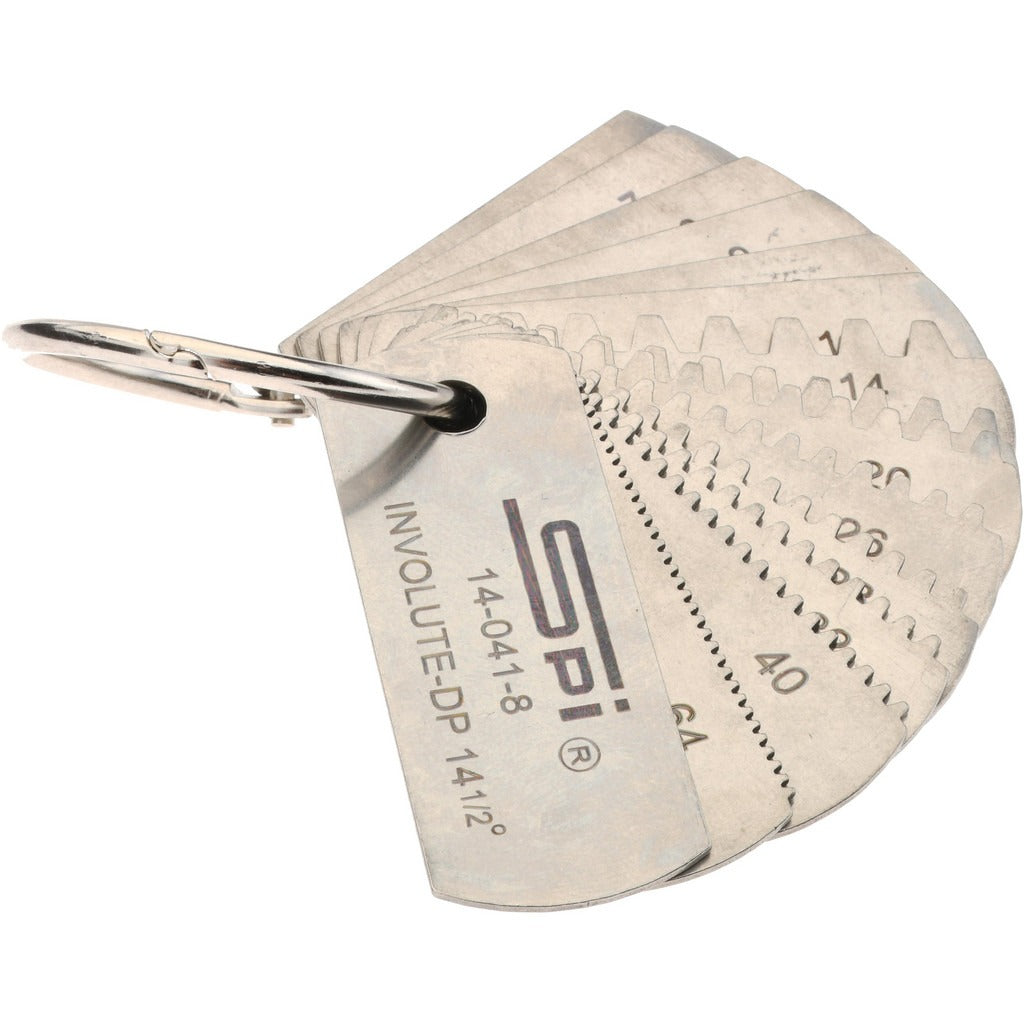 SPIROTHERM Spi 14-041-8 Gear Tooth Gage 6 to 80mm 14 Leaf