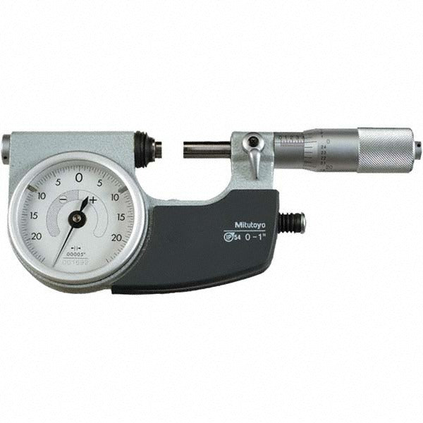 MITUTOYO Mitutoyo 510-131CAL Outside Micrometer 1 in Nist Cal