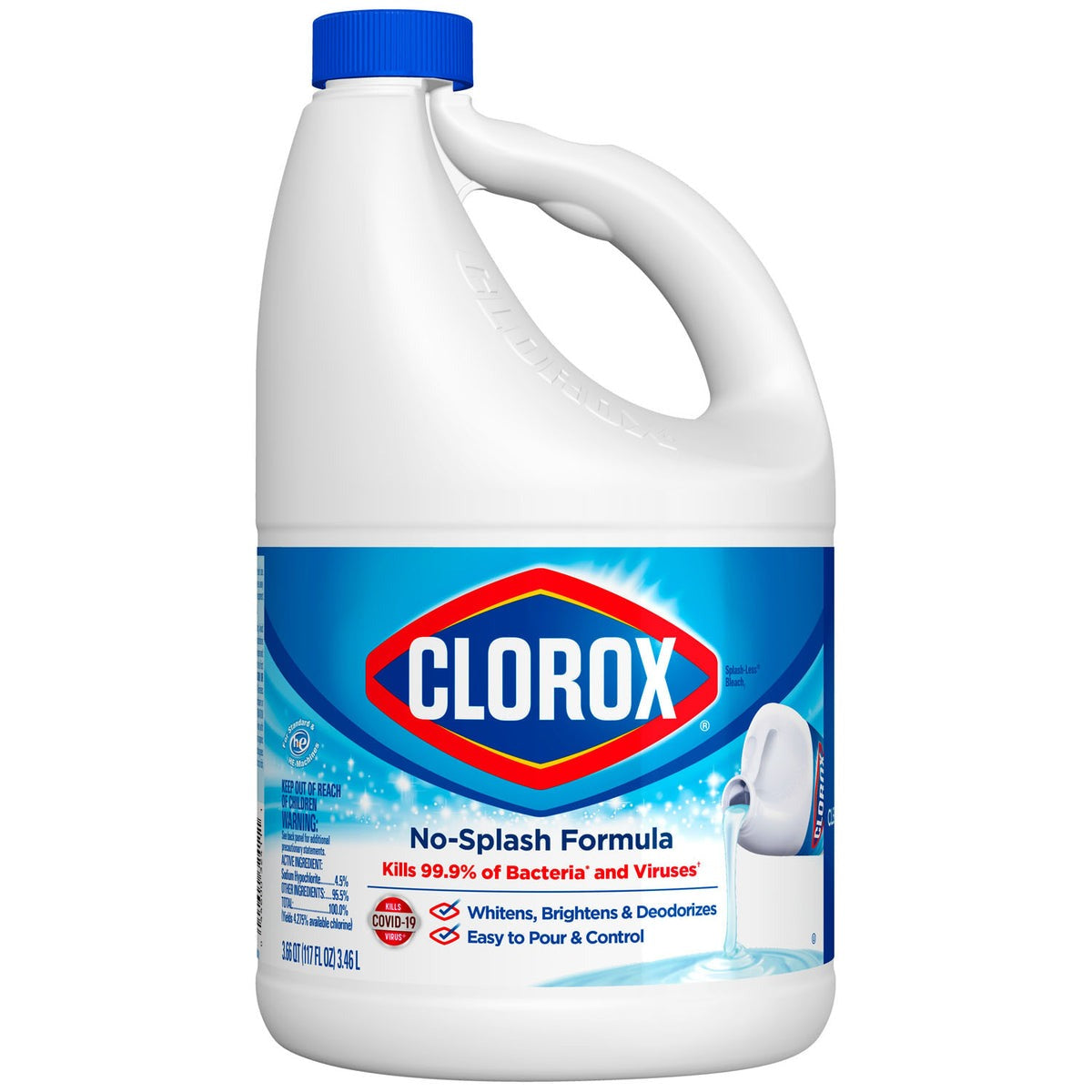 CLOROX Clorox 32411 SplashLess Concentrated Bleach (117 oz)