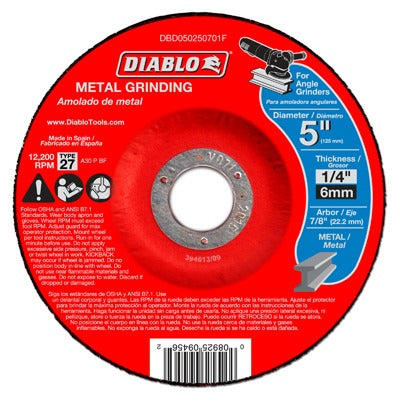 DIABLO Freud DBD050250701F Type 27 Metal Grinding Disc 10 Pack