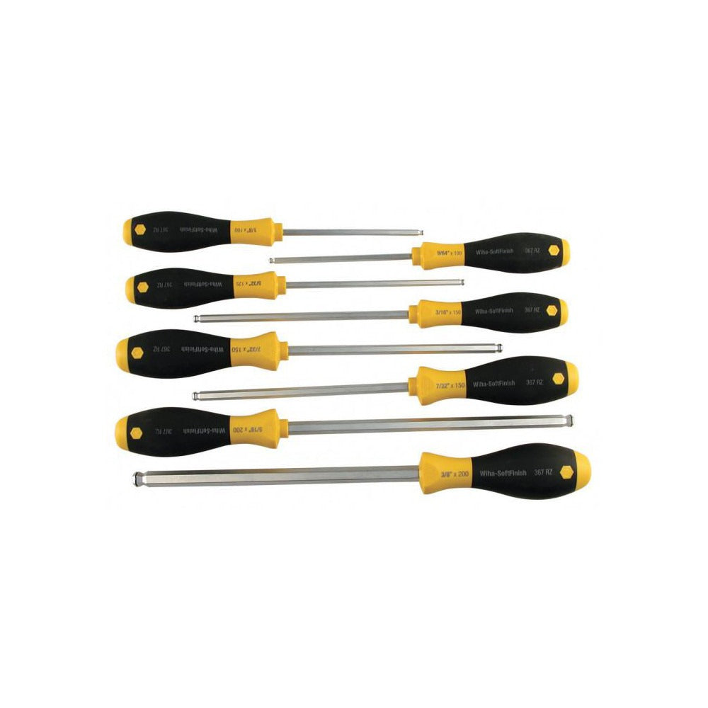 WIHA Wiha 36793 Ball End Hex Screwdriver Set 8 Pc