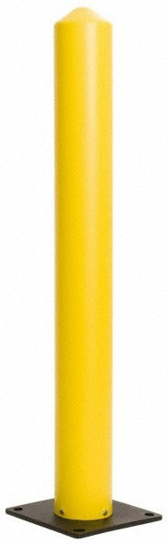 EAGLE GASKET AND PACKING Eagle 1731 Round Bollard 42 in Yellow Polyethylene