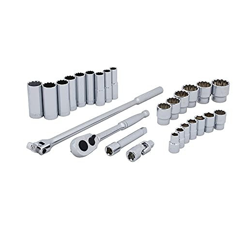 STANLEY Stanley 85-434 1/2-inch drive socket set (26-piece)