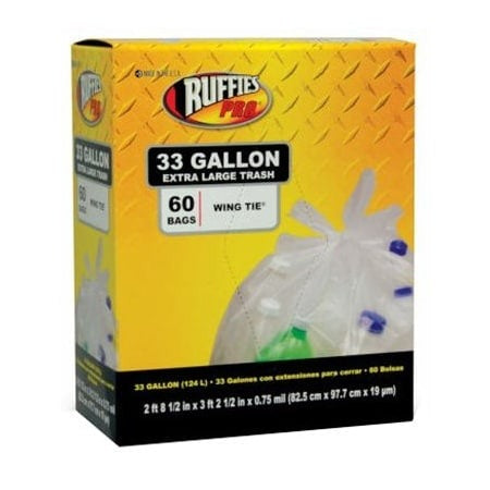 BERRY GLOBAL Berry Global 1124909 60 Ct 33 Gal Recyc Bag (Boxed 60)